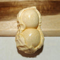 Solid natural bamboo carved peanut ornament in modern simplicity style