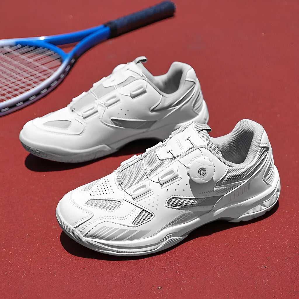 Fashion Personality casual sneaker in yellow with round toe and flat heel on a white background.