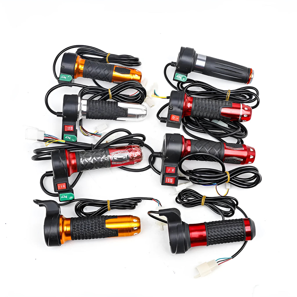 Plastic three-speed rotating accelerator handle for three-wheel electric car modification