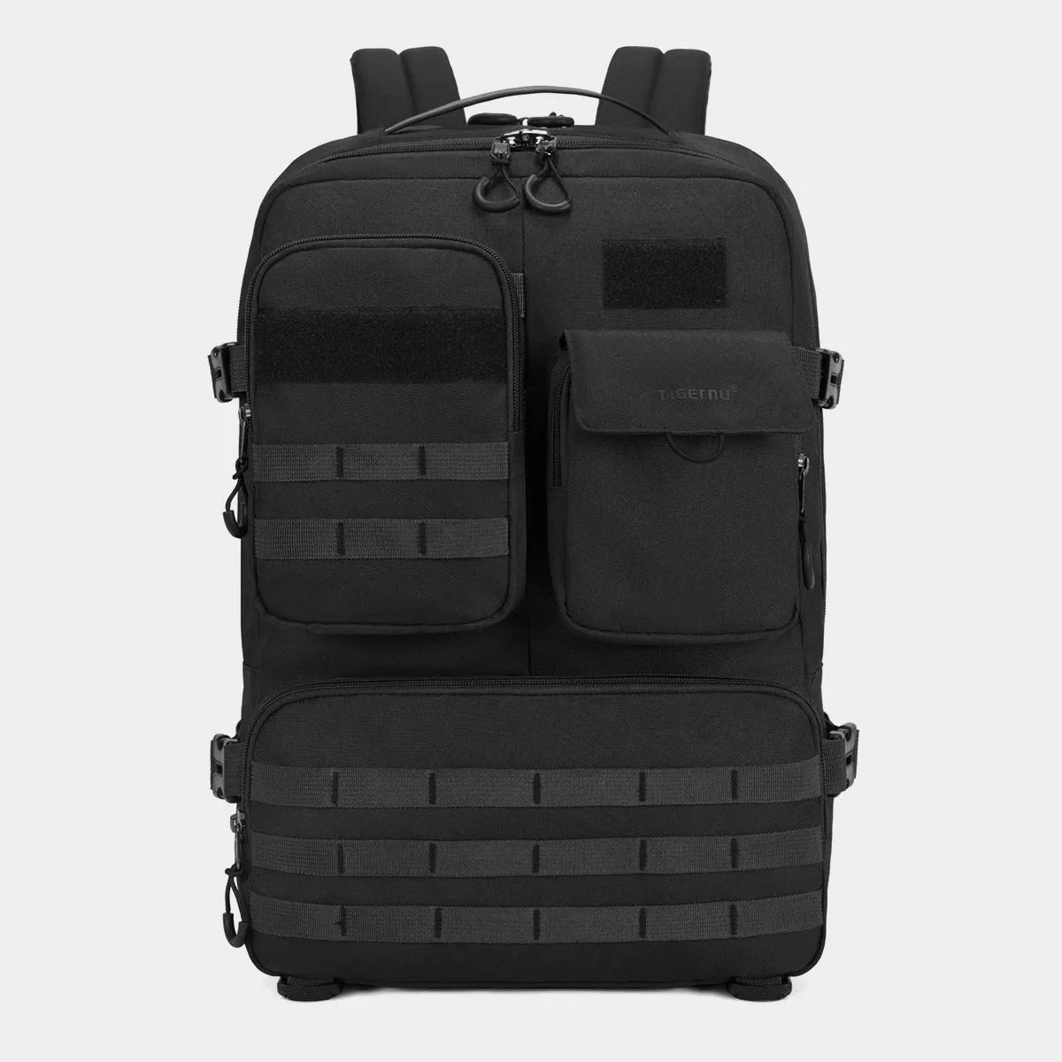 17-inch waterproof tactical backpack in army green with 20-35L capacity for outdoor use