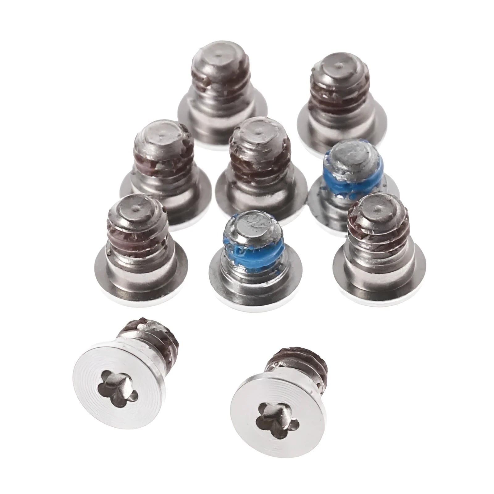 10 metal replacement screws for MacBook Pro Retina A1502, A1398, and A1425 bottom shell repair