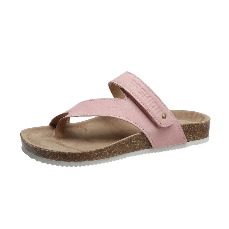 Flat toe ring thick-soled flip-flops in multiple colours with foam soles