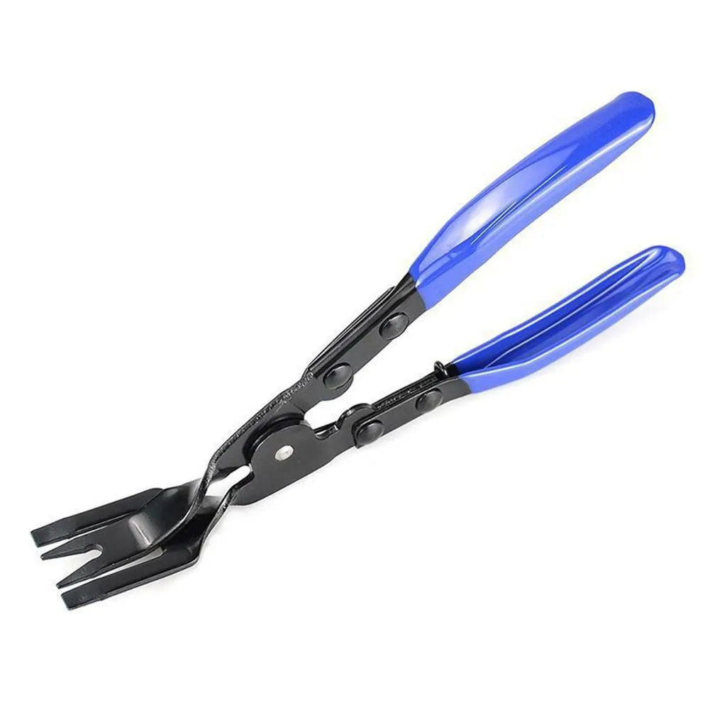 Blue handled car disassembly pliers with 235mm steel construction for door panel and clamp removal