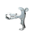 Zinc alloy fishing release aid with two-axis harpoon clip mechanism for terminal tackle management