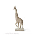 Wood colour giraffe decorative ornament with European styling measuring 30.5cm tall