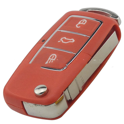 Volkswagen Jetta Golf 3-button car key fob replacement plastic housing shell in five colour options