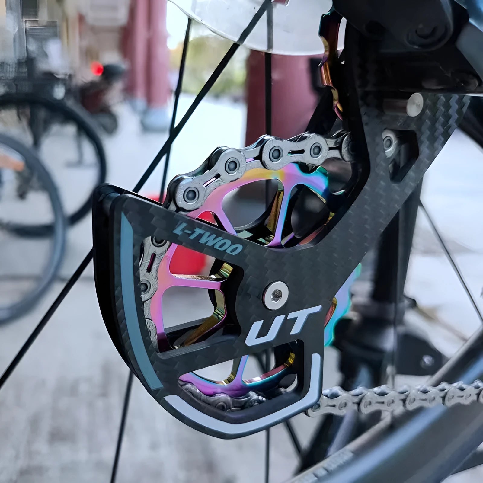 LTWOO 105 large chicken leg rear derailleur jockey wheel pulley for Shimano R7000 compatibility.