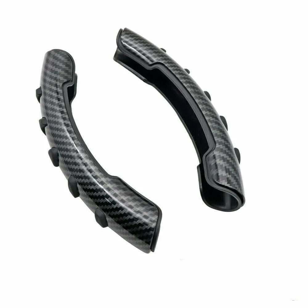 Carbon fibre black anti-slip steering wheel sleeve for 38cm diameter wheels