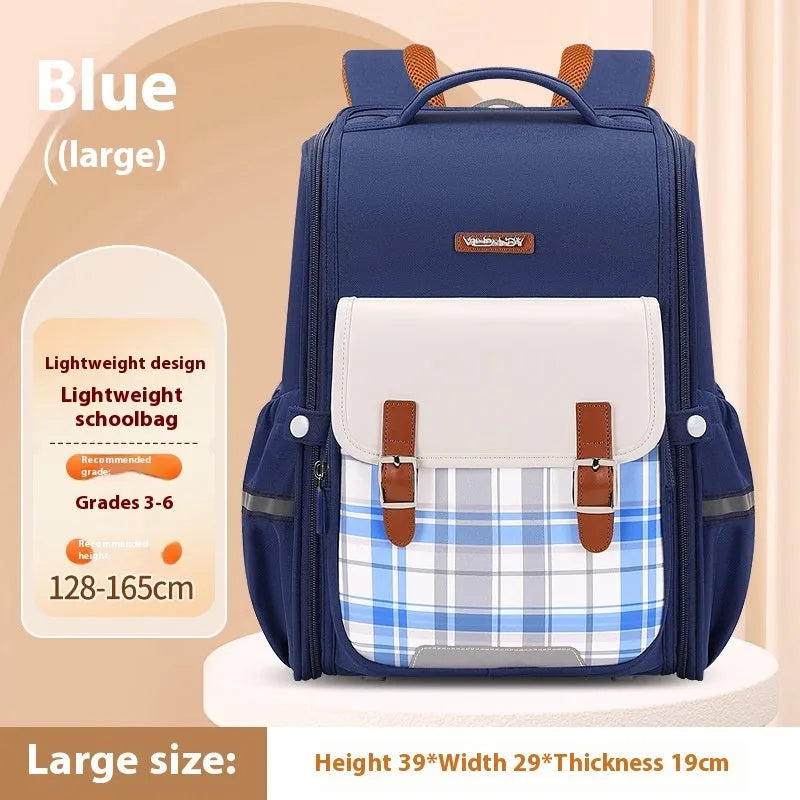 Modern Oxford cloth student schoolbag in various colours suitable for grade 5-6 students
