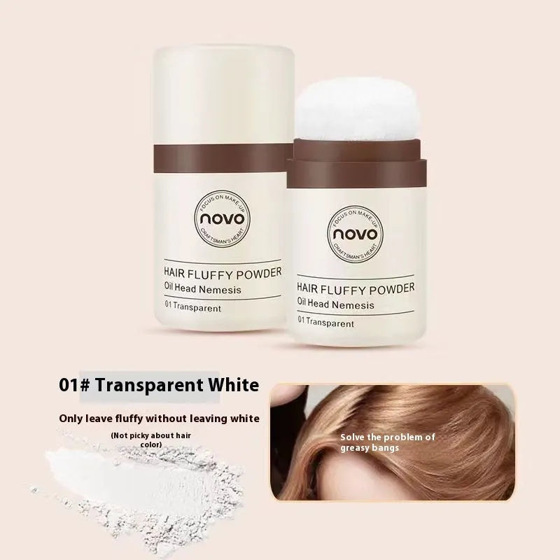 Veejaga mattifying powder compact for oil control on face and hairline in transparent, brown, dark brown shades