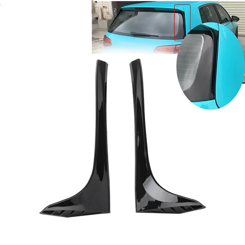 Glossy black ABS plastic rear window spoiler wing for Volkswagen Golf 7 car