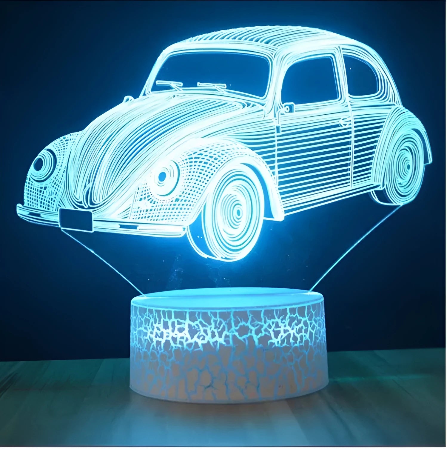 Colourful touch control LED table lamp with acrylic shade and remote control