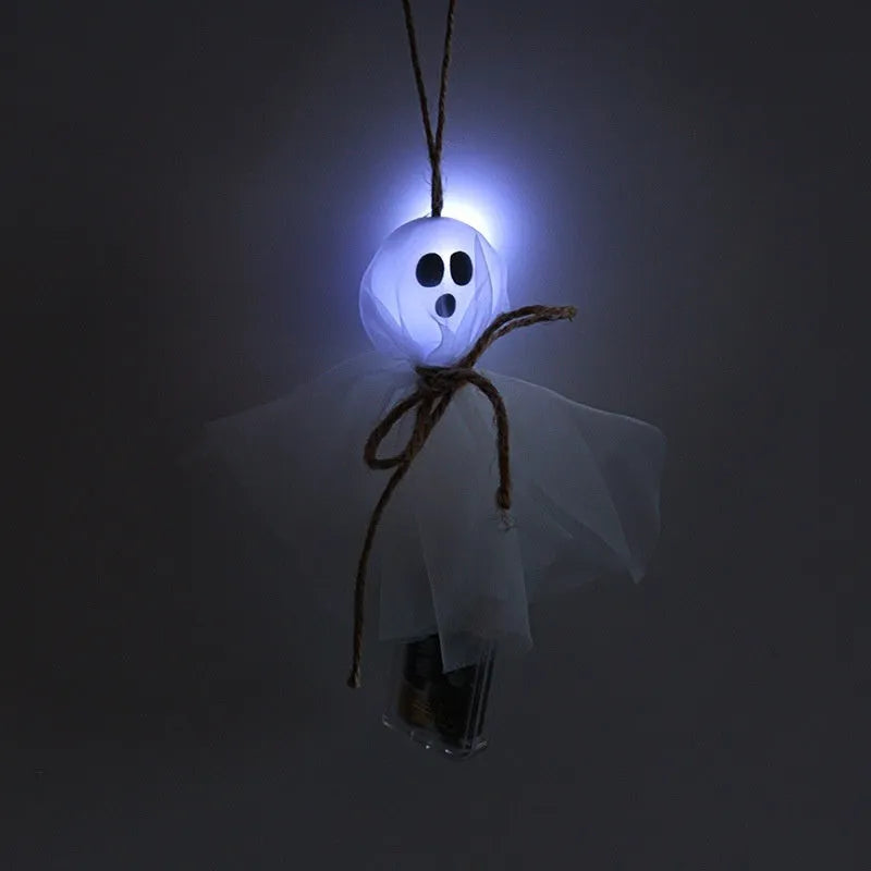 Halloween LED lighting chain with battery box, shown in a ghost-themed colour for venue decoration.
