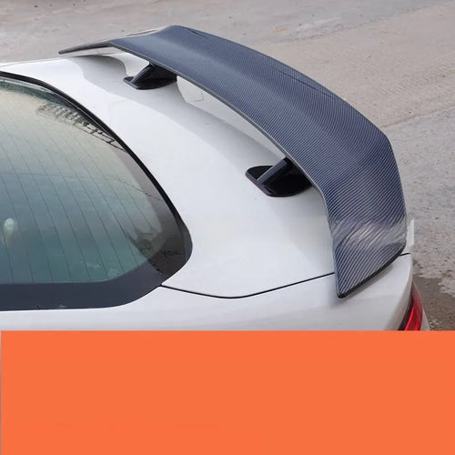 Universal punch-free ABS plastic car spoiler tail wing in various finishes