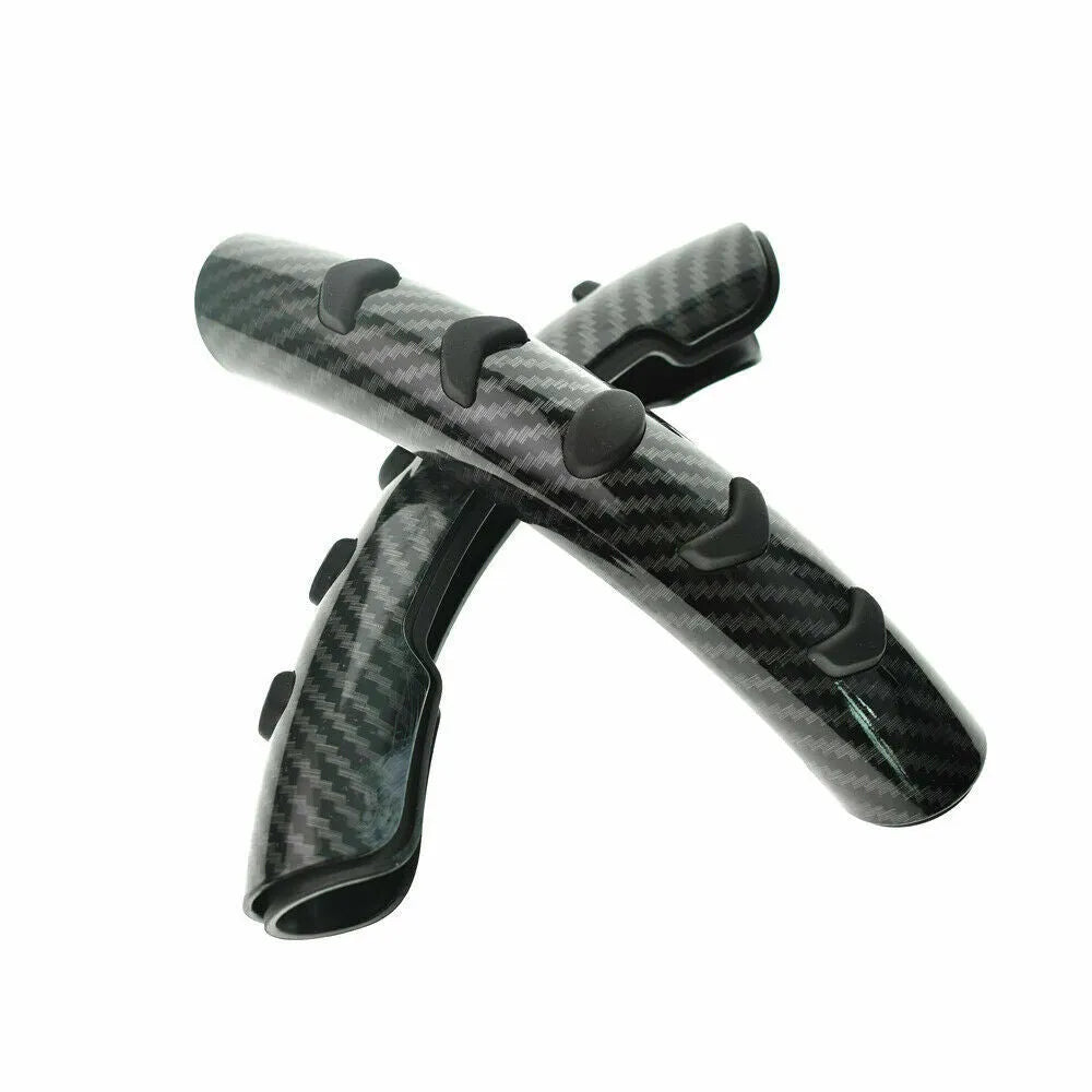 Carbon fibre black anti-slip steering wheel sleeve for 38cm diameter wheels