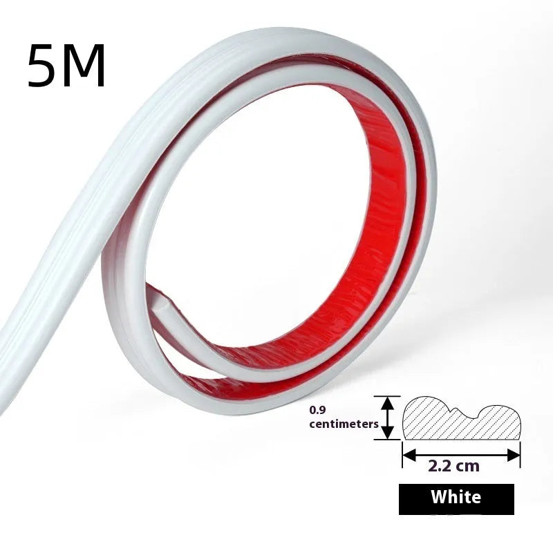Flexible PVC self-adhesive edge banding frame in black, gold, silver, and white colour options