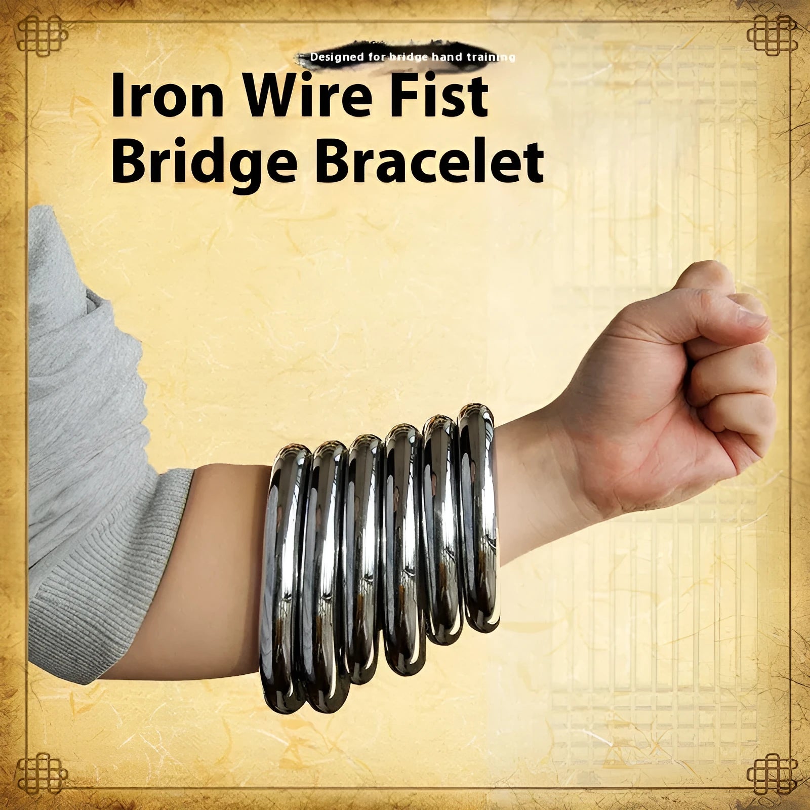 Iron Arm Skill Wing Chun carbon steel training ring in three sizes for martial arts conditioning