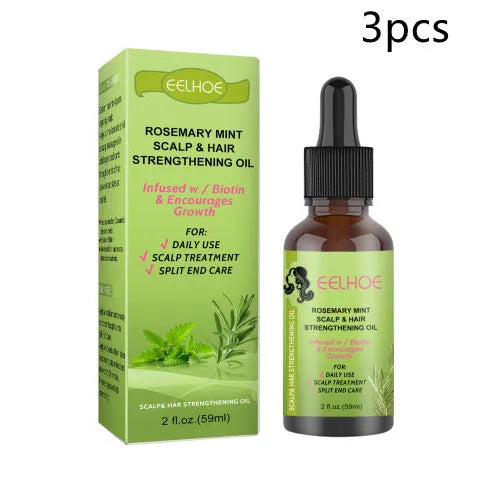 59ml bottle of Rosemary Mint Hair Growth Fluid scalp treatment oil
