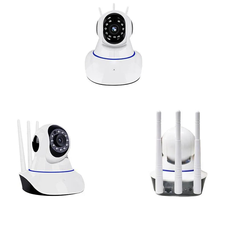 White wireless dome security camera with 2 million pixel sensor and 3.6mm lens
