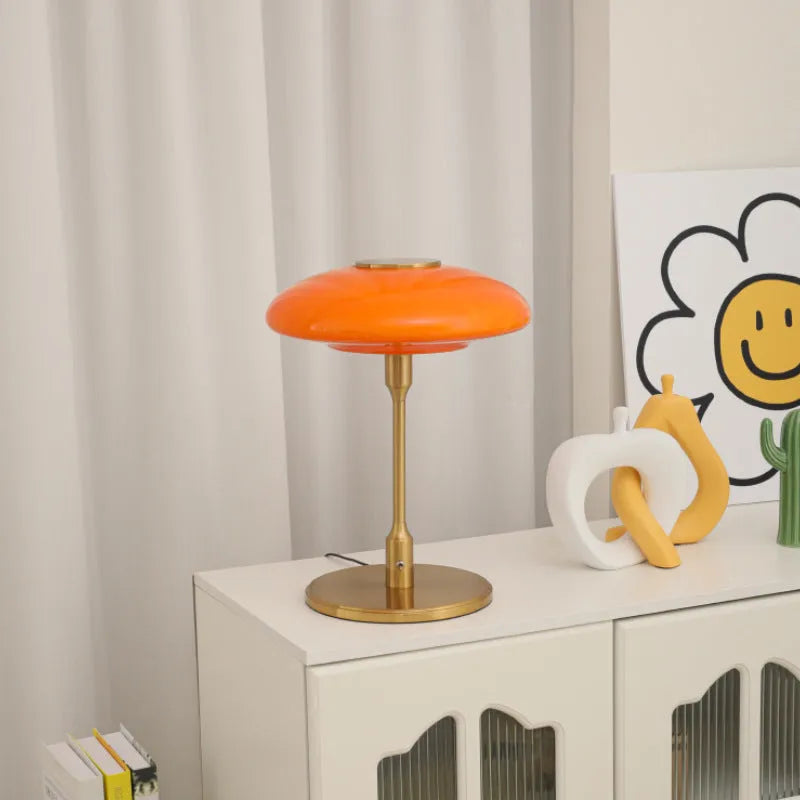 Vintage Korean style ambient light with nickel-plated metal holder in a choice of colours.