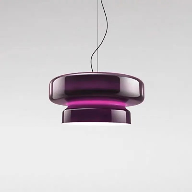 Modern glass chandelier with four colour lighting options