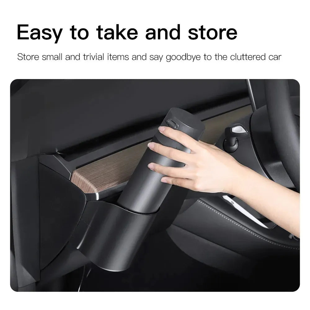 Plastic water cup holder for Tesla Model 3 and Model Y dashboard