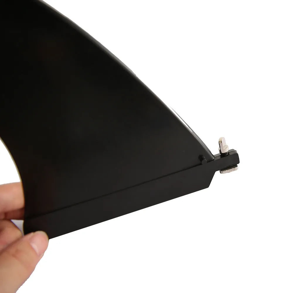 SUP paddle with large removable fish fins for water dispenser applications