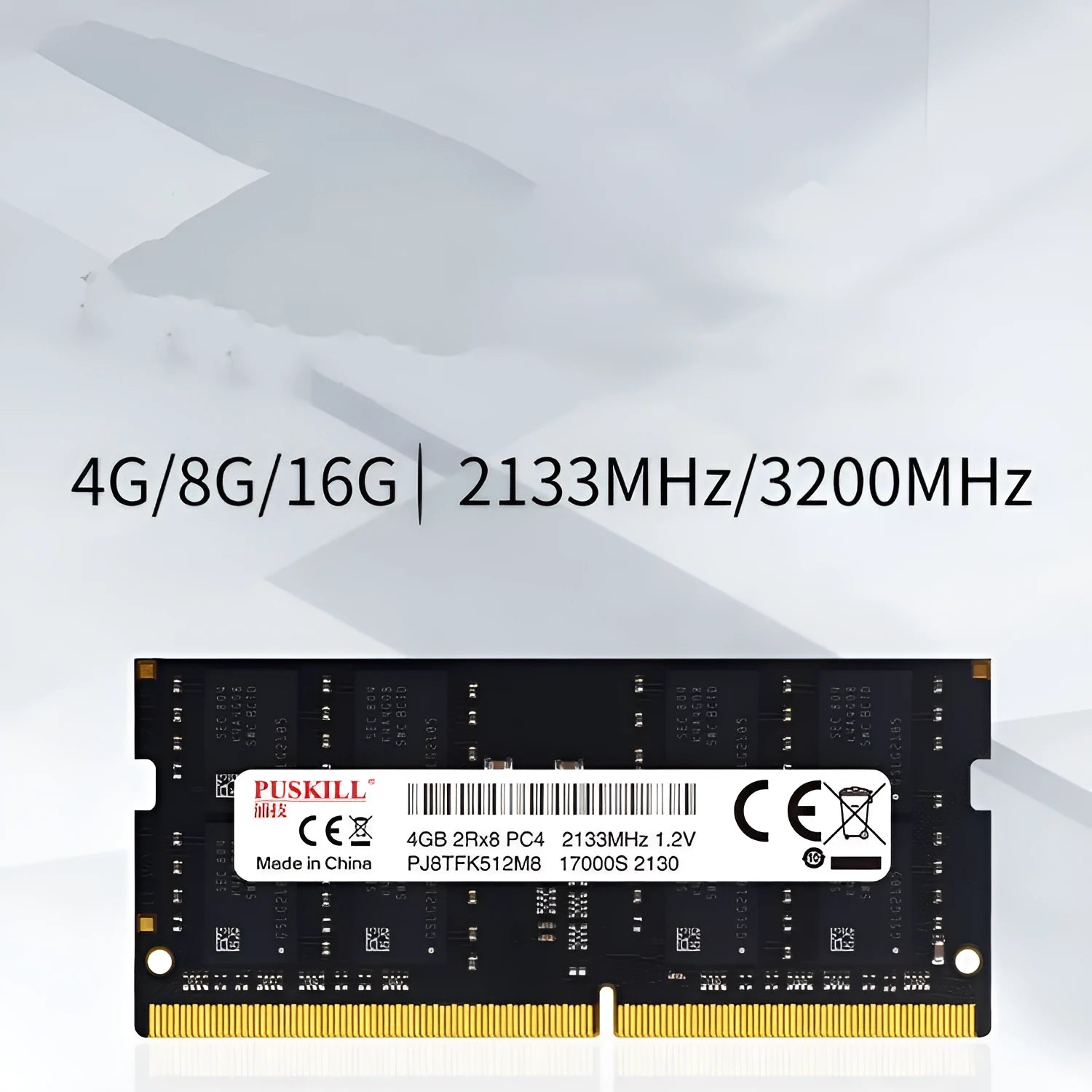 DDR4 SODIMM laptop memory module for notebook upgrades, 260-pin connector