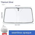 Car double ring front shield sun protection in titanium silver NC fabric for heat insulation