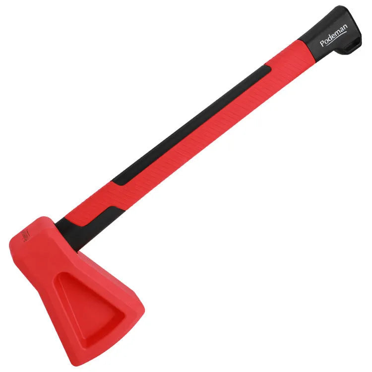 Red plastic fitness axe muscle trainer equipment for home workouts
