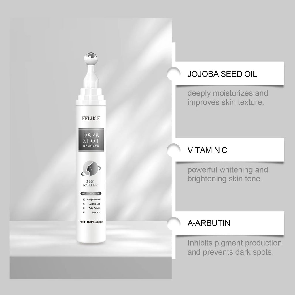 15g jar of facial essence cream with jojoba oil and vitamin C for moisturising and brightening skin.