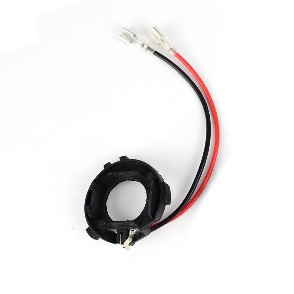 Black H7 LED conversion adapter for Volkswagen Golf and Jetta headlight upgrades