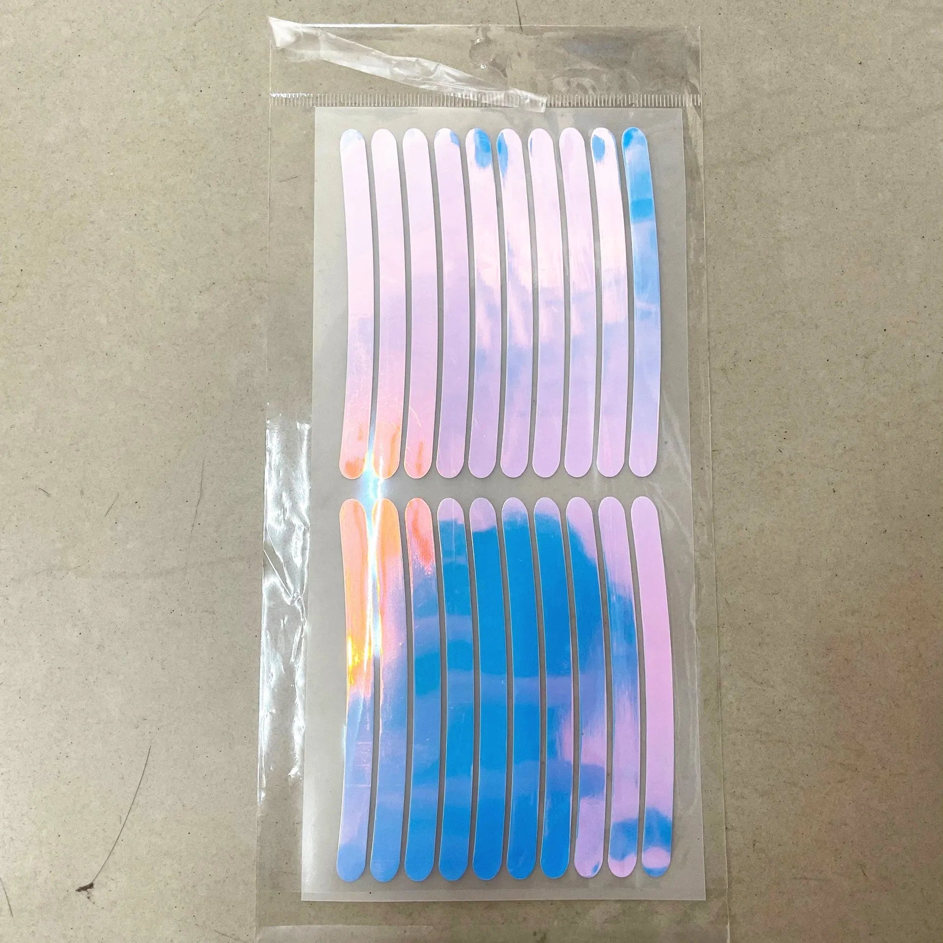 20-piece car wheel hub reflective stickers in multiple colours including luminous and rainbow options