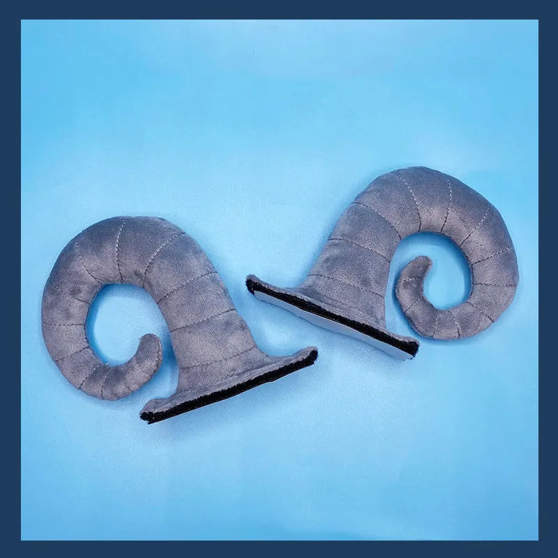 Composite fiber demon horn decorations for motorcycle helmets in four colour options