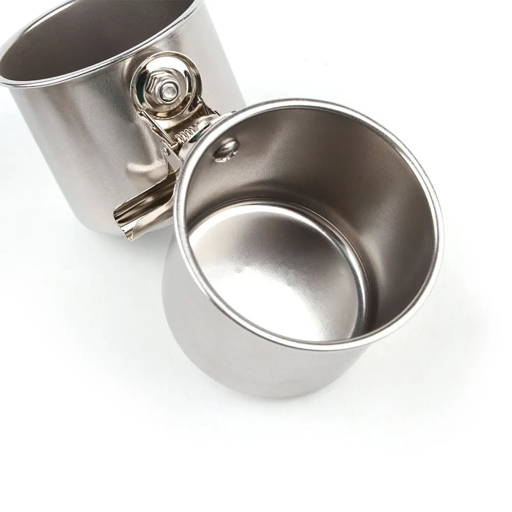 Stainless steel outdoor bird feeder for cages in three sizes with natural colour finish