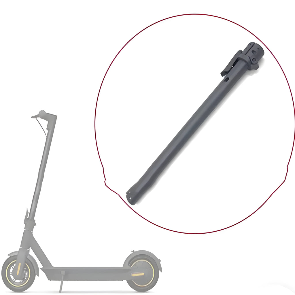 Black folding upright pole replacement part for Nanbo No. 9 electric scooter body