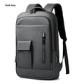 Men's lightweight Oxford cloth backpack in solid colour with sewing line details for business travel