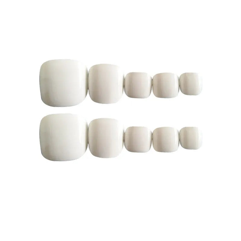 False nails with a starry sky pattern on a solid white background.