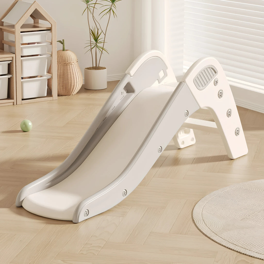 Small plastic indoor slide for babies and toddlers under three years old.