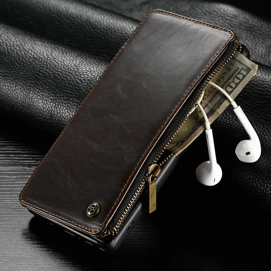 PU leather flip case for SAMSUNG Note9 mobile phone in black, brown, and red colour options