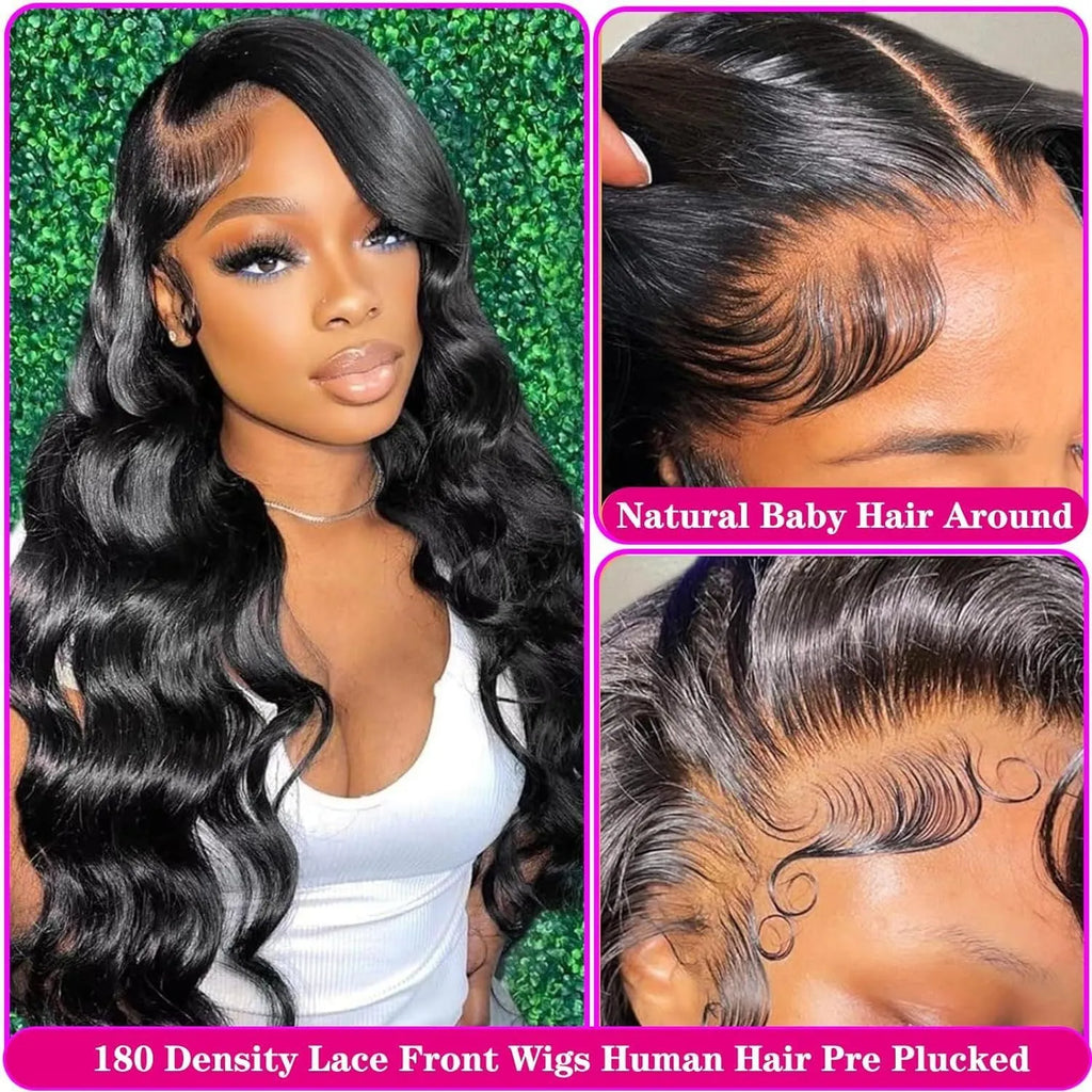 Black full-head wig with long, large curly waves and a lace mesh cap construction.
