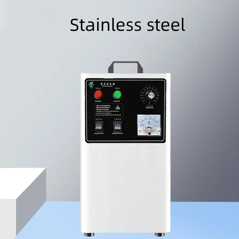 Fruit and vegetable ozone generator with 20g/h output in white or stainless steel housing