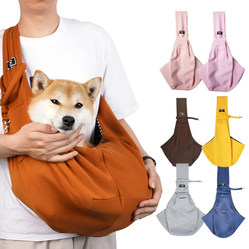 Folding cat messenger backpack with breathable mesh panels shown in multiple colour options.