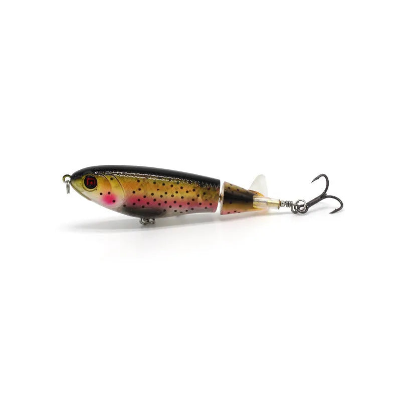 7.5cm long bionic fishing lure bait for road fishing shown in one of its five colour variations