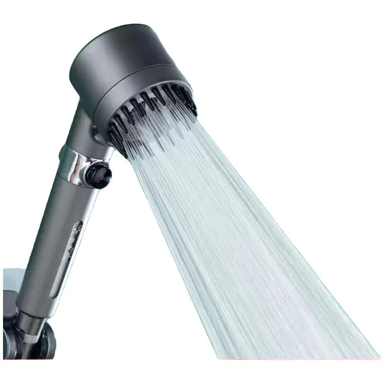 Strong Boost portable bathroom shower head with three-speed adjustment and ABS plastic body.