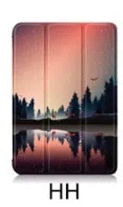 Lenovo Tab P12 12.7-inch tablet protective case with a three-fold stand in various colour and pattern options.