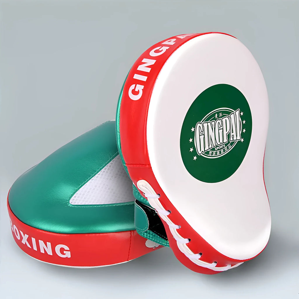 Vertical boxer Sanda baffle target training equipment in gold and green colours