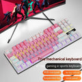 K87 mechanical keyboard with metal case and choice of green or red mechanical switches