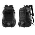 Green Oxford cloth mountaineering backpack with air pillow belt, shown with a large main compartment.