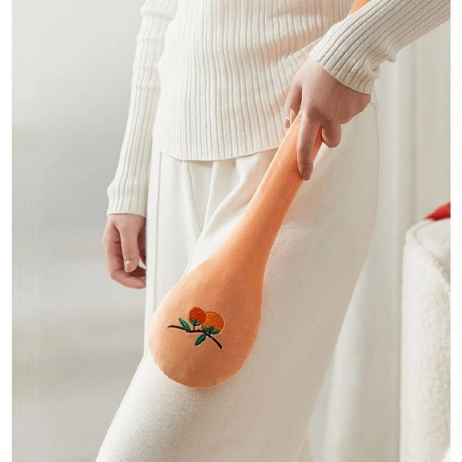 48 cm long meridian percussion massage stick with zipper-style design for back physical therapy
